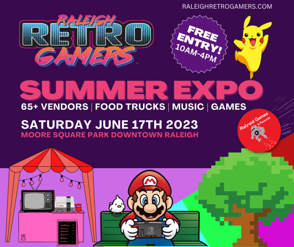 RALEIGH RETRO GAMERS SUMMER EXPO