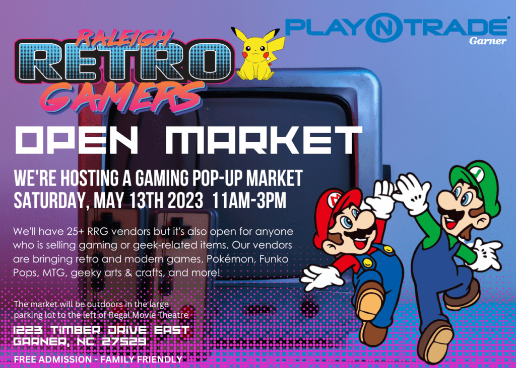 RRG Open Popup Market – PlayNTrade – May 13th 2023