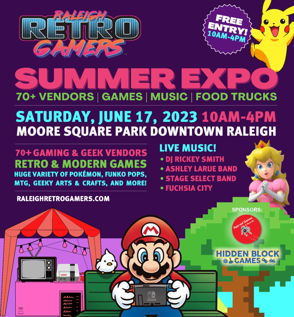 RALEIGH RETRO GAMERS SUMMER EXPO 2023