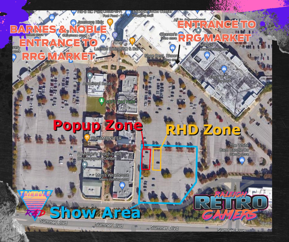 triangle town center car show map